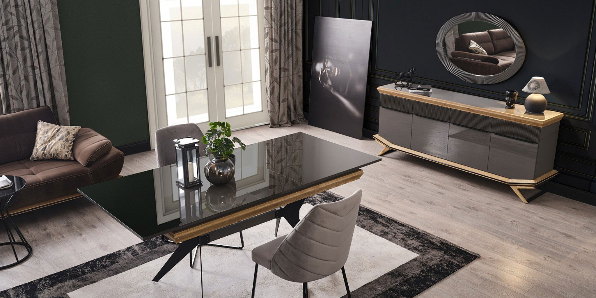 Grand Ahşap Yemek Odası Takımı